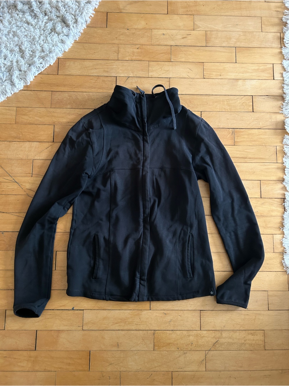 Black Women's Satva Zip-Up Yoga Jacket